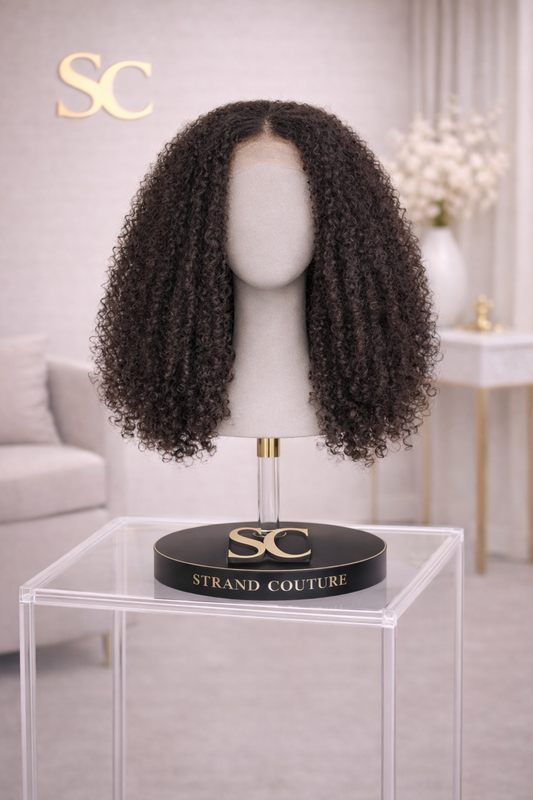 Afro Kinky 4x4 Transparent Closure Wig