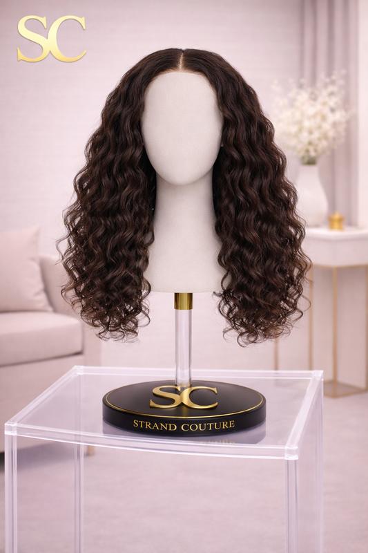 Beach Wave 4x4 Transparent Closure Wig