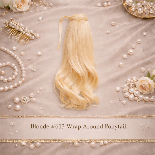 Bleach Blonde Ponytail