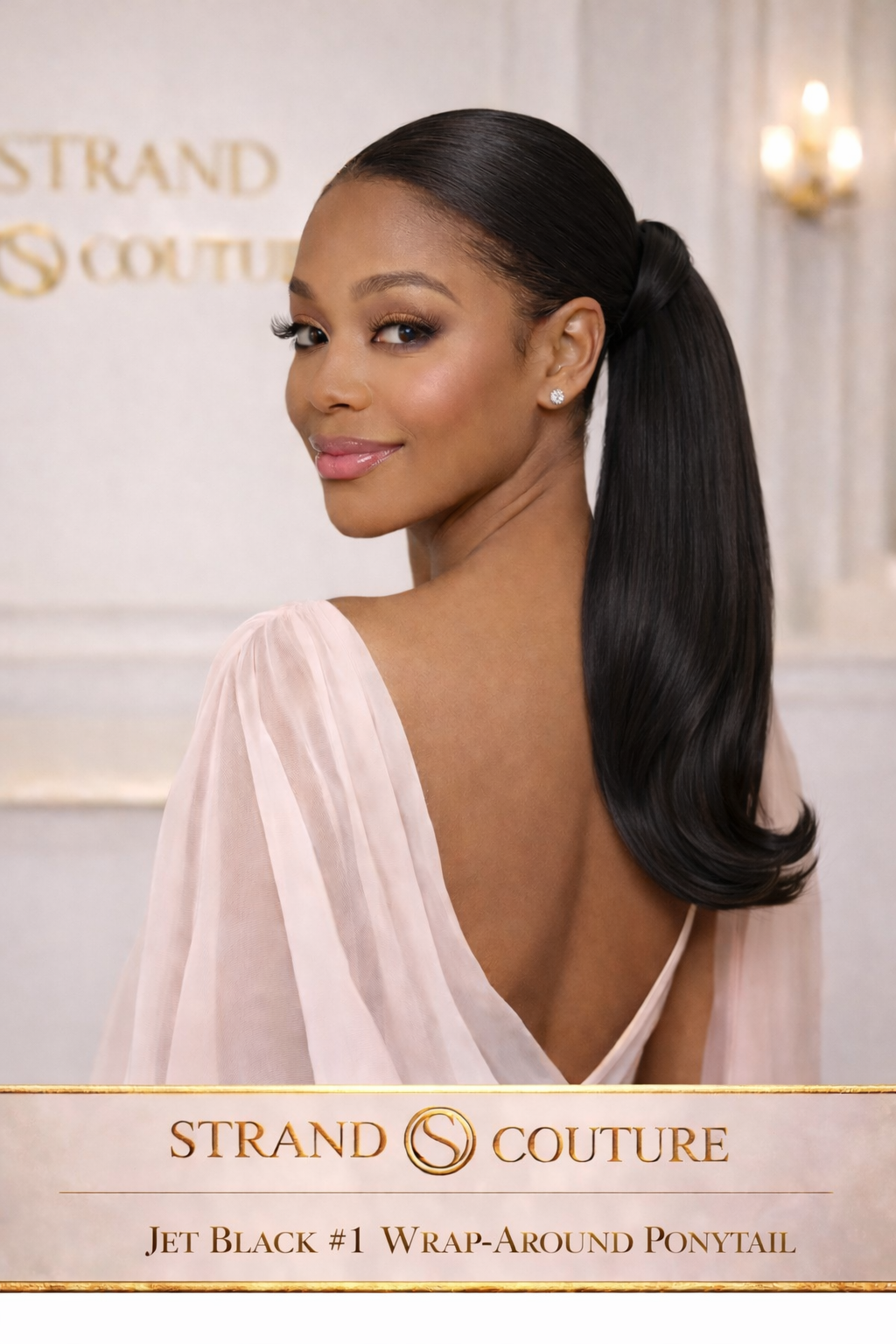 Jet Black Ponytail