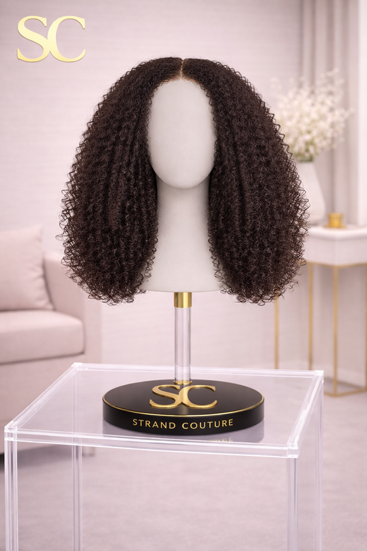 Kinky Curly 4x4 Transparent Closure Wig